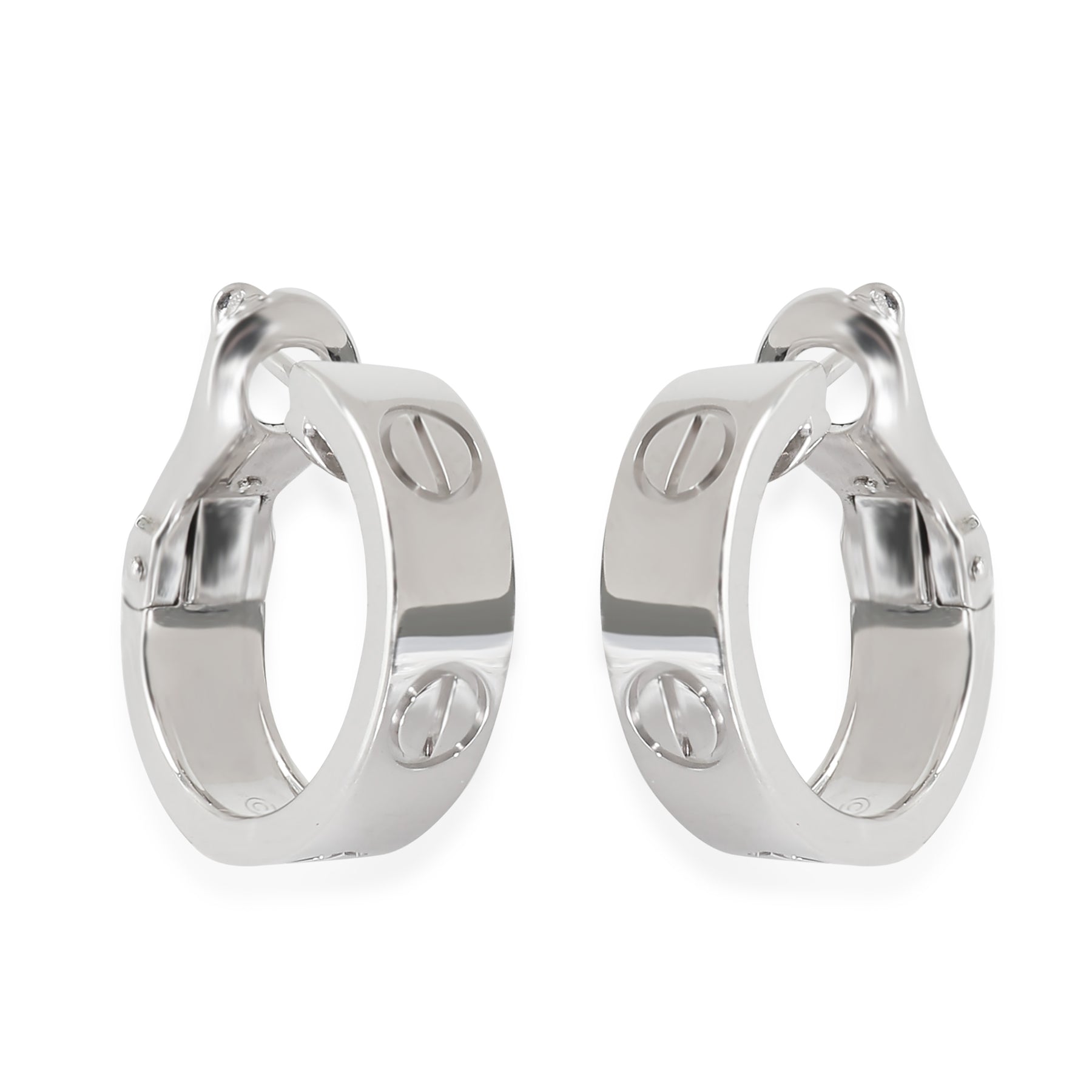 Cartier Love Creole Ohrringe aus 18 Karat Weißgold, kleines Modell