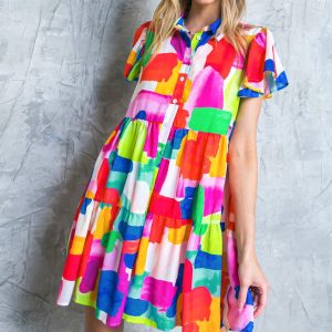 TEMPTING ME PRINT Minikleid