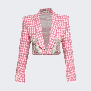 Deco Schleifendetail geschnitten beschnitten Blazer