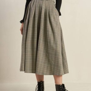 MOODY ALLURE gewebter Midirock