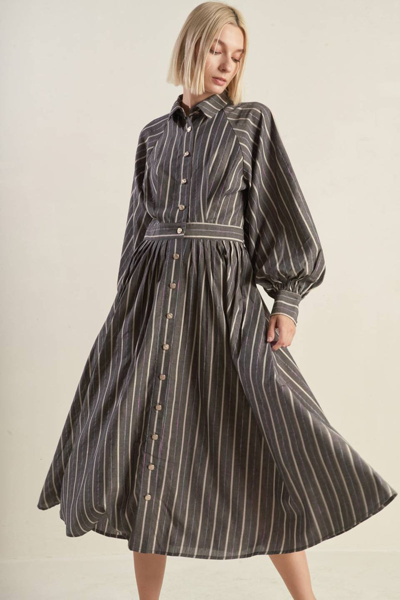 WAS ICH FÜHLE gewebt MIDI Kleid