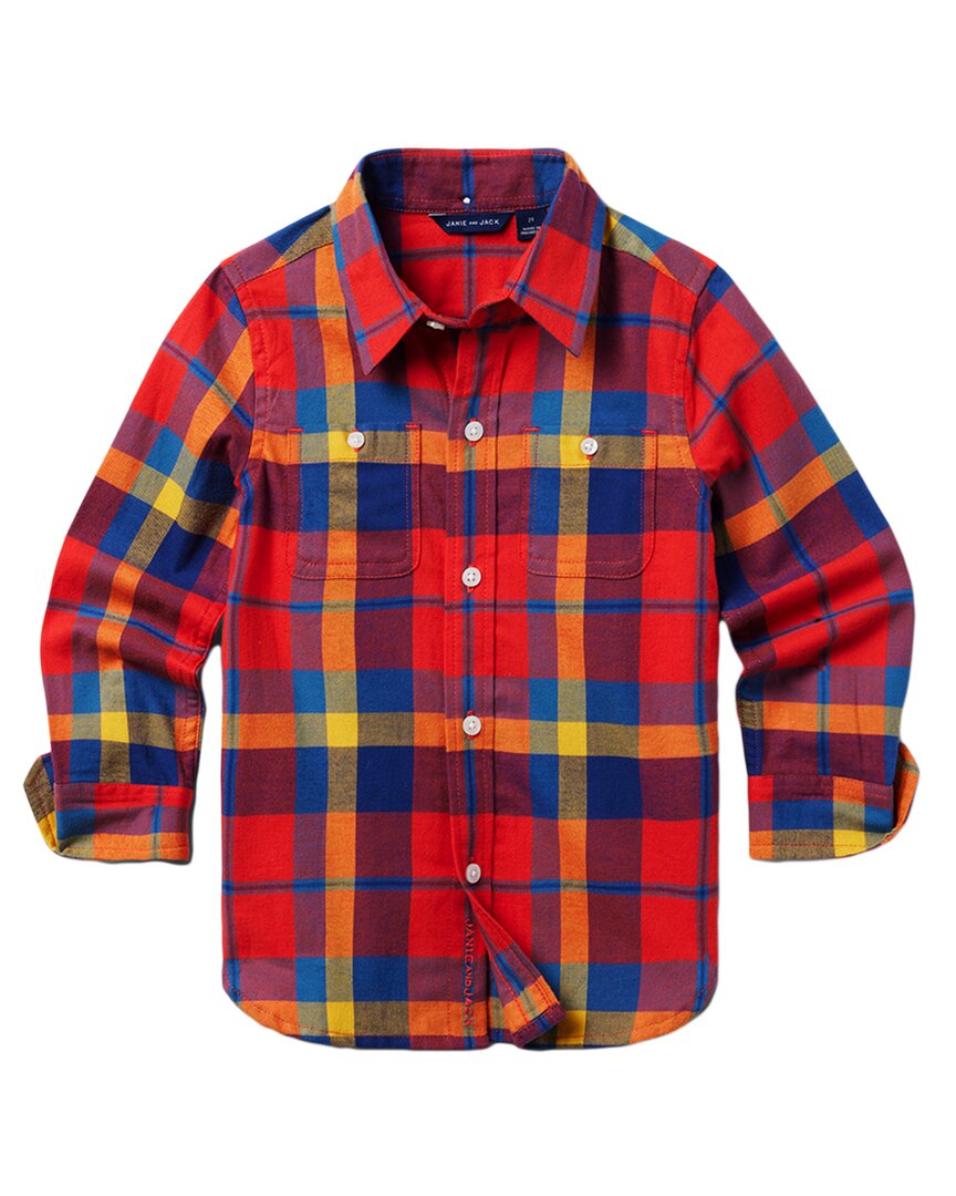 Janie and Jack Tartan Flanellhemd