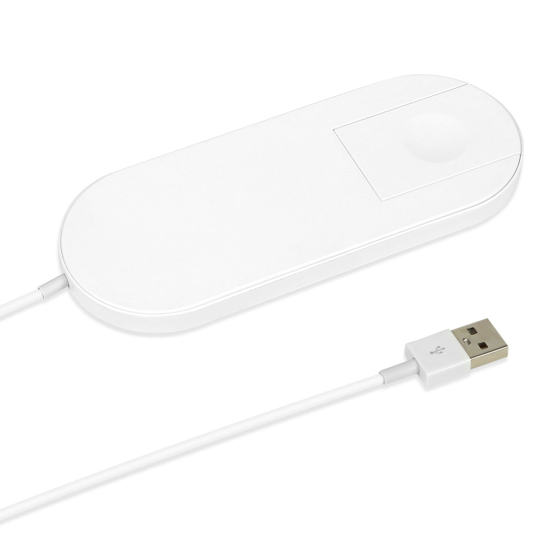 10W 2 in-1 Kabelloses Ladegerät für Apfel Armbanduhr 4/3/2/1 und iPhone X/XS/8, Qi Ladepad