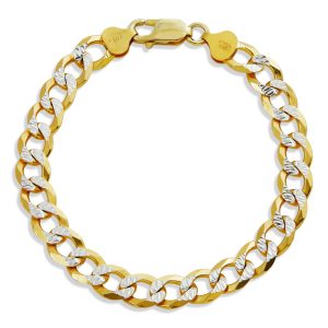 18K Gold VERMEIL Diamant CUT Armband 7
