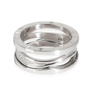 BVLGARI B.zero 1 Legend Diamantring aus 18 Karat Weißgold 0.16 CTW