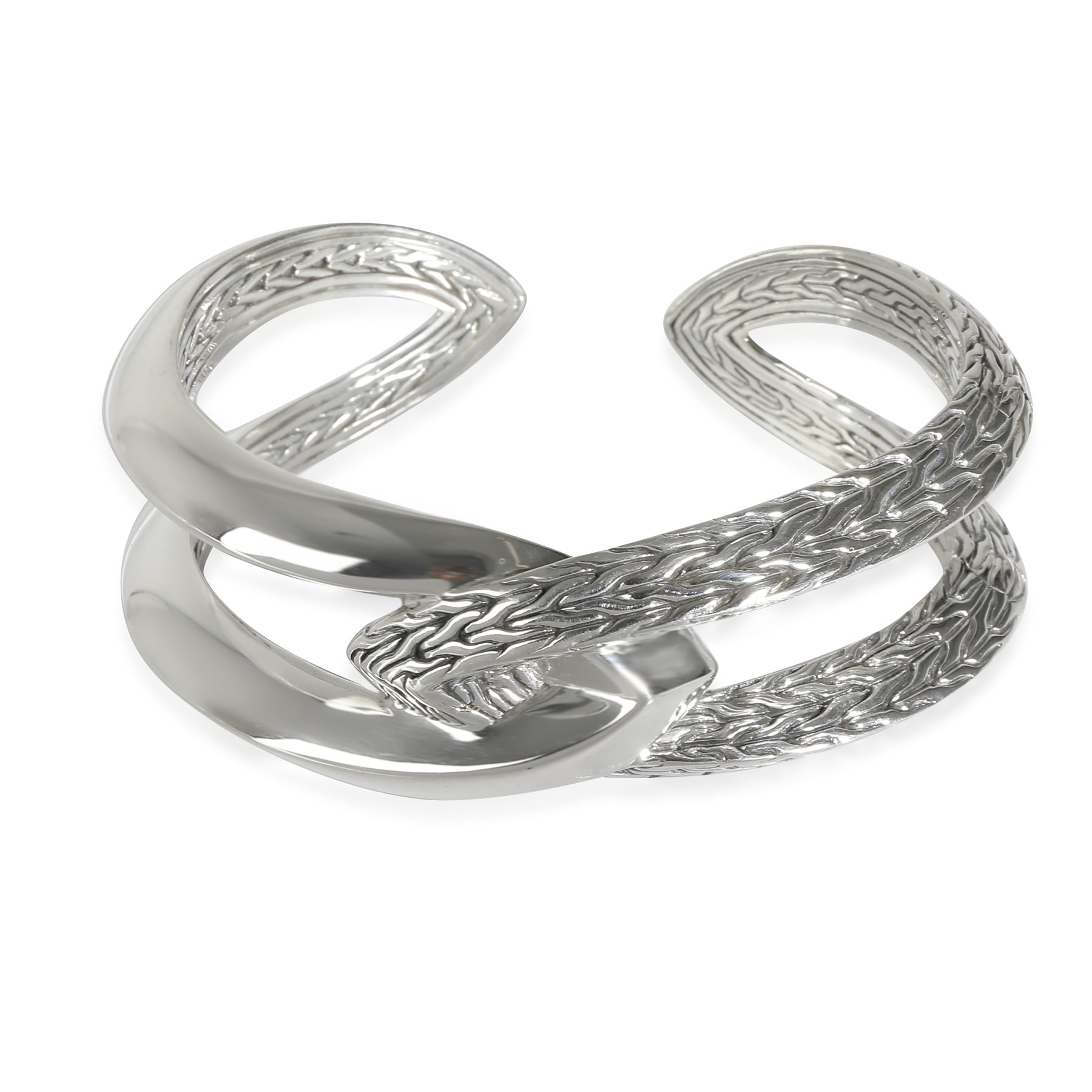 John Hardy Klassische Kette Manschette in Sterling Silber