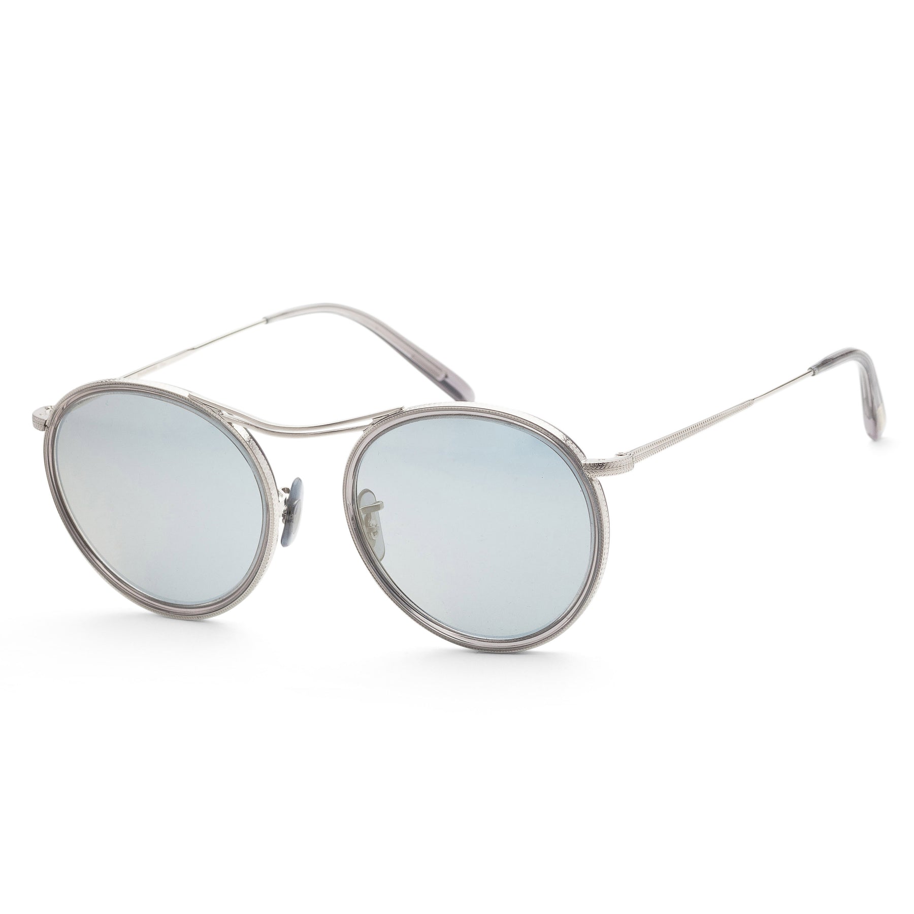 Oliver Peoples 51mm gebürstete Silber Sonnenbrille für Herren