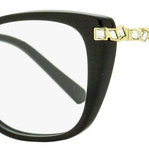 Swarovski Damen rechteckige Brille SK5343 001 schwarz/gold 53mm