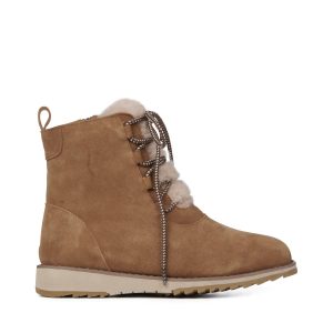 Damen Bernice mit Schnürung Stiefeletten in Kastanie