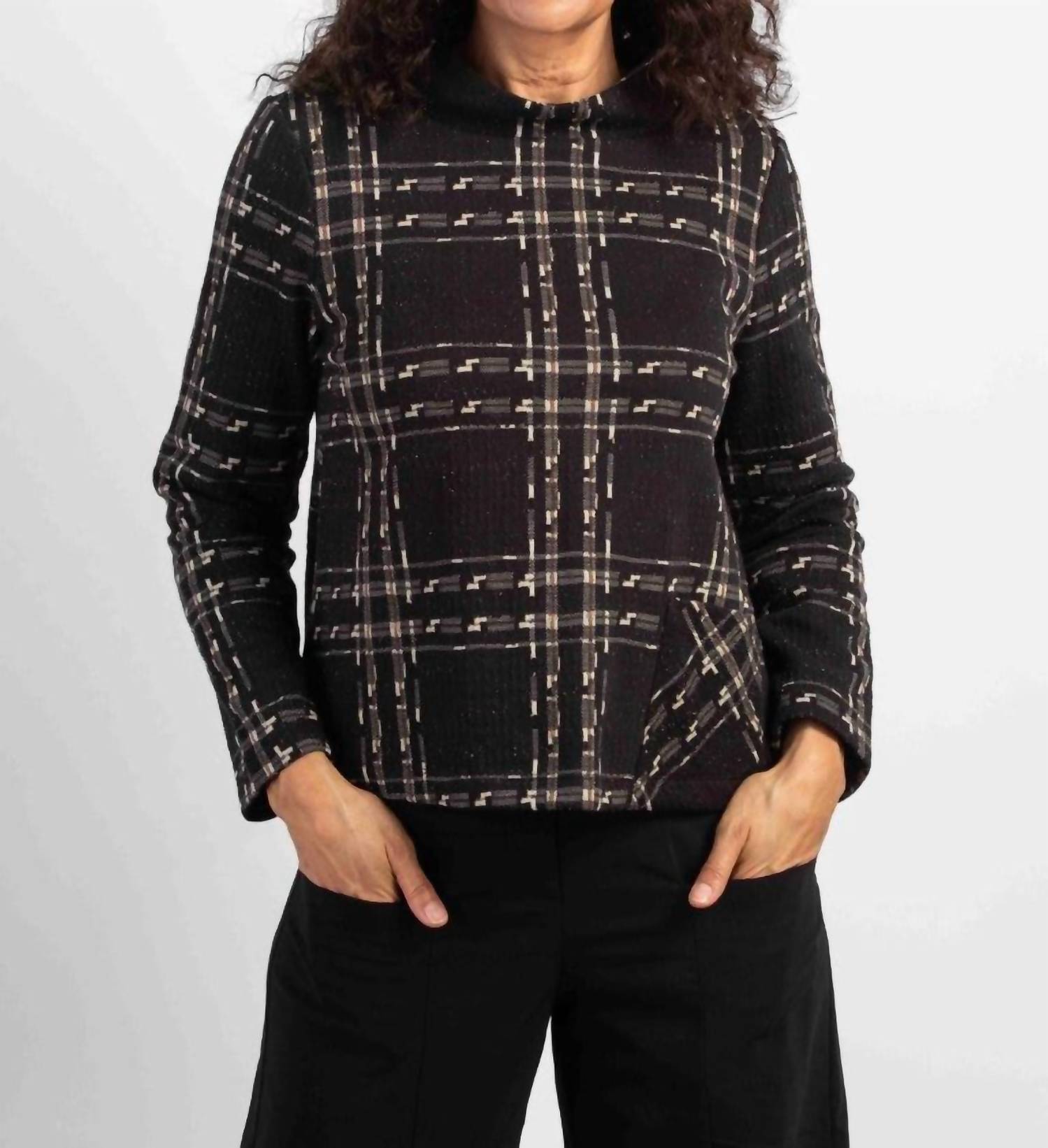 Baumwolle Lux Speckle Strickpullover Stil in kariert