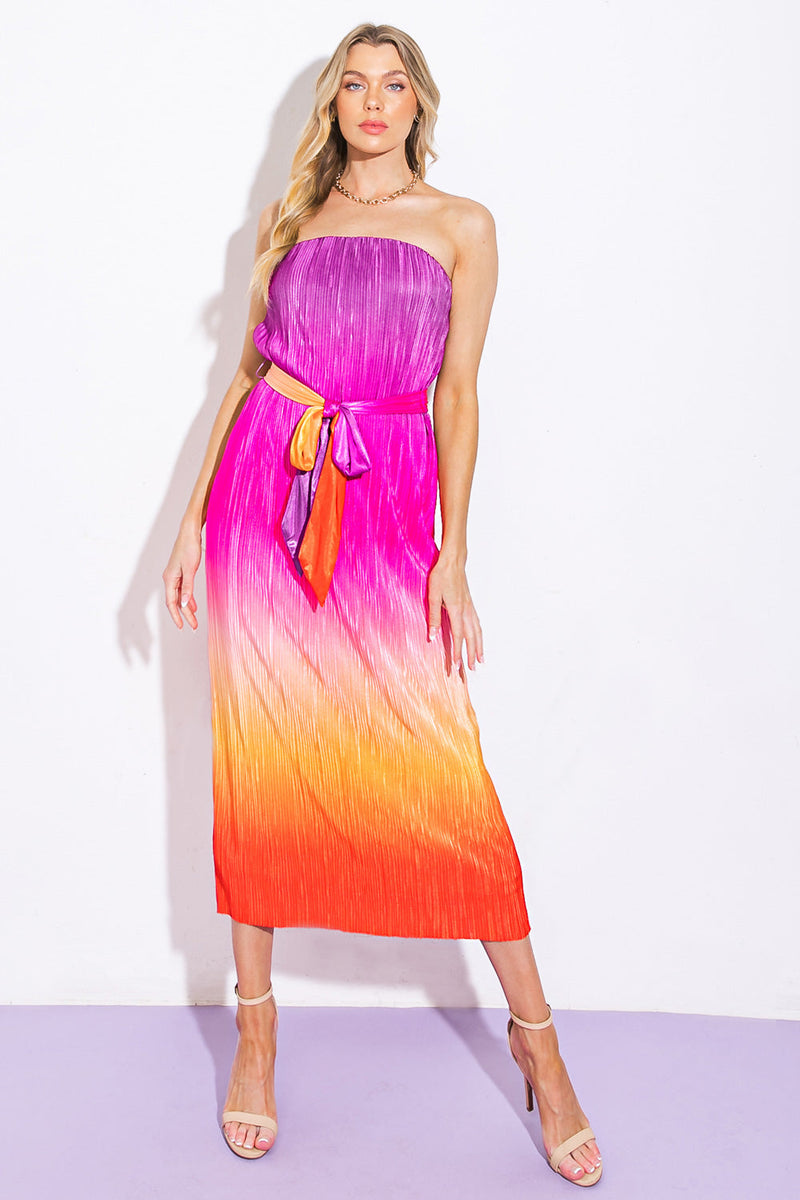 GIVE IT A GO IN GARDEN MIDI Kleid