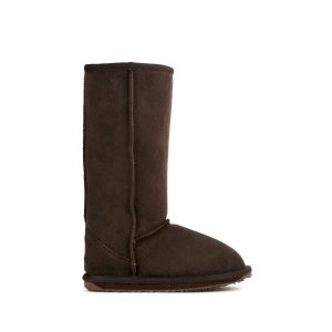 Mädchen wallaby hi Merino Wolle Stiefel in Schokolade braun