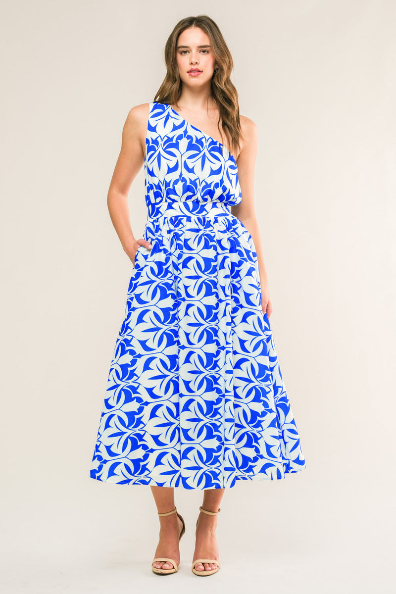 FÜHLEN SIE DEN BEAT gewebt MIDI Kleid