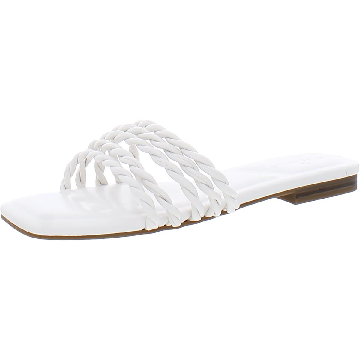 Soyou 3 geflochtene Slide Sandalen aus Kunstleder