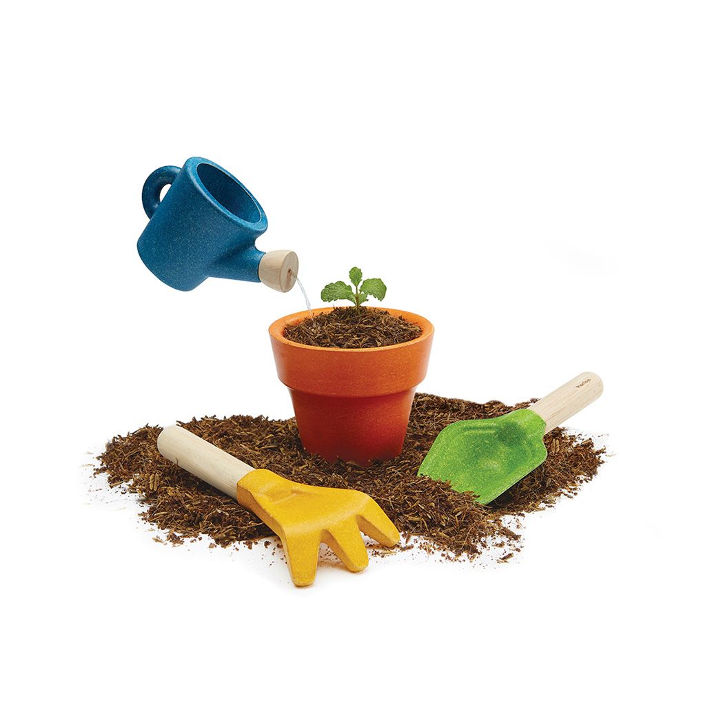PlanToys Nachhaltiges, nicht-toxisches Kinder-Garten-Set