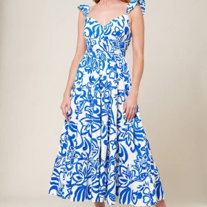 MEMORABLE ENTRANCE blau gewebt mdi Kleid