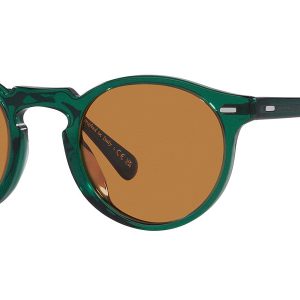 Oliver Peoples unisex 50mm durchscheinende Sonnenbrille aus dunklem Teal