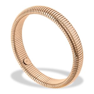 18K Rose über Edelstahl Flex stapelbar Armband
