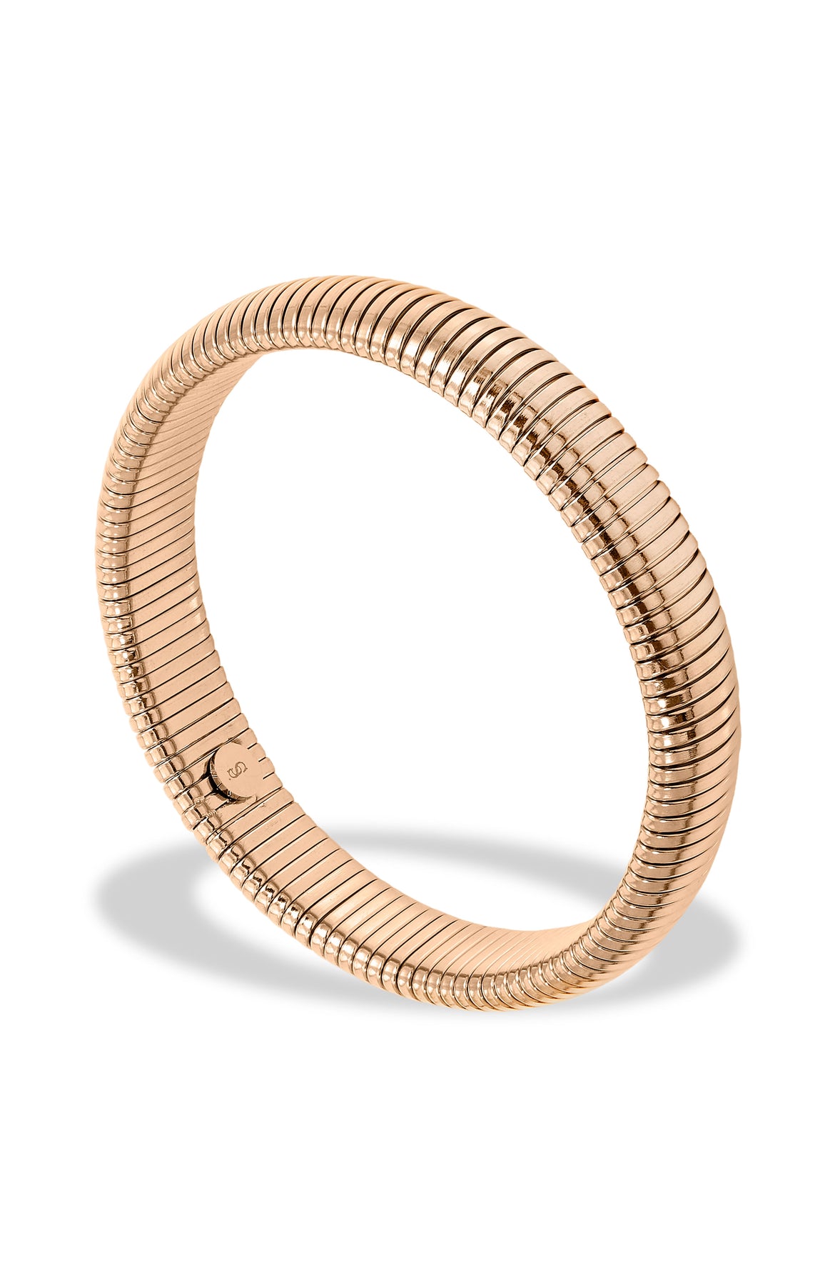 18K Rose über Edelstahl Flex stapelbar Armband