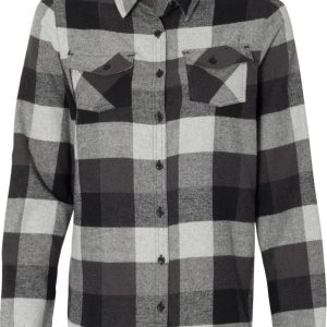 Burnside Damen Garn gefärbt langen Ärmel Flanell Hemd