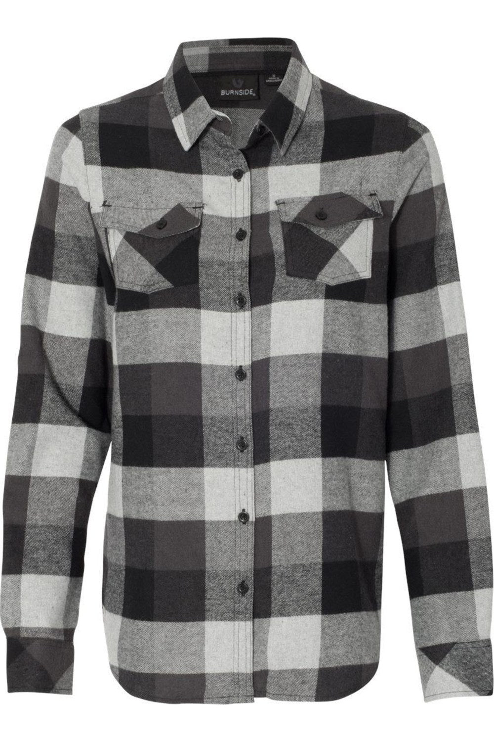 Burnside Damen Garn-gefärbte Langarm Flanell Hemd