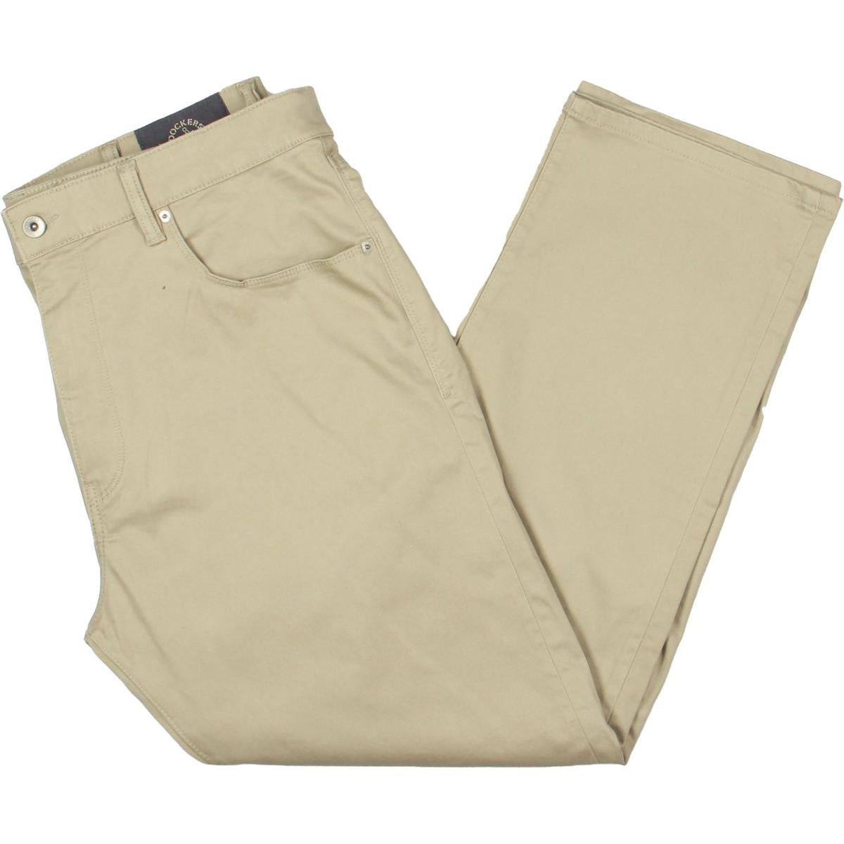 Gerade Jeans geschnitten Khaki Hosen