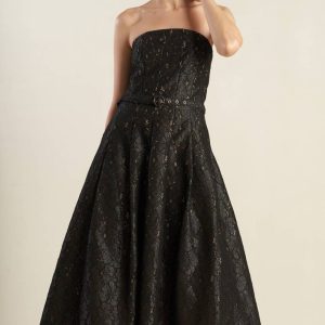 THE TRUTH IS gewebte Spitze Midikleid