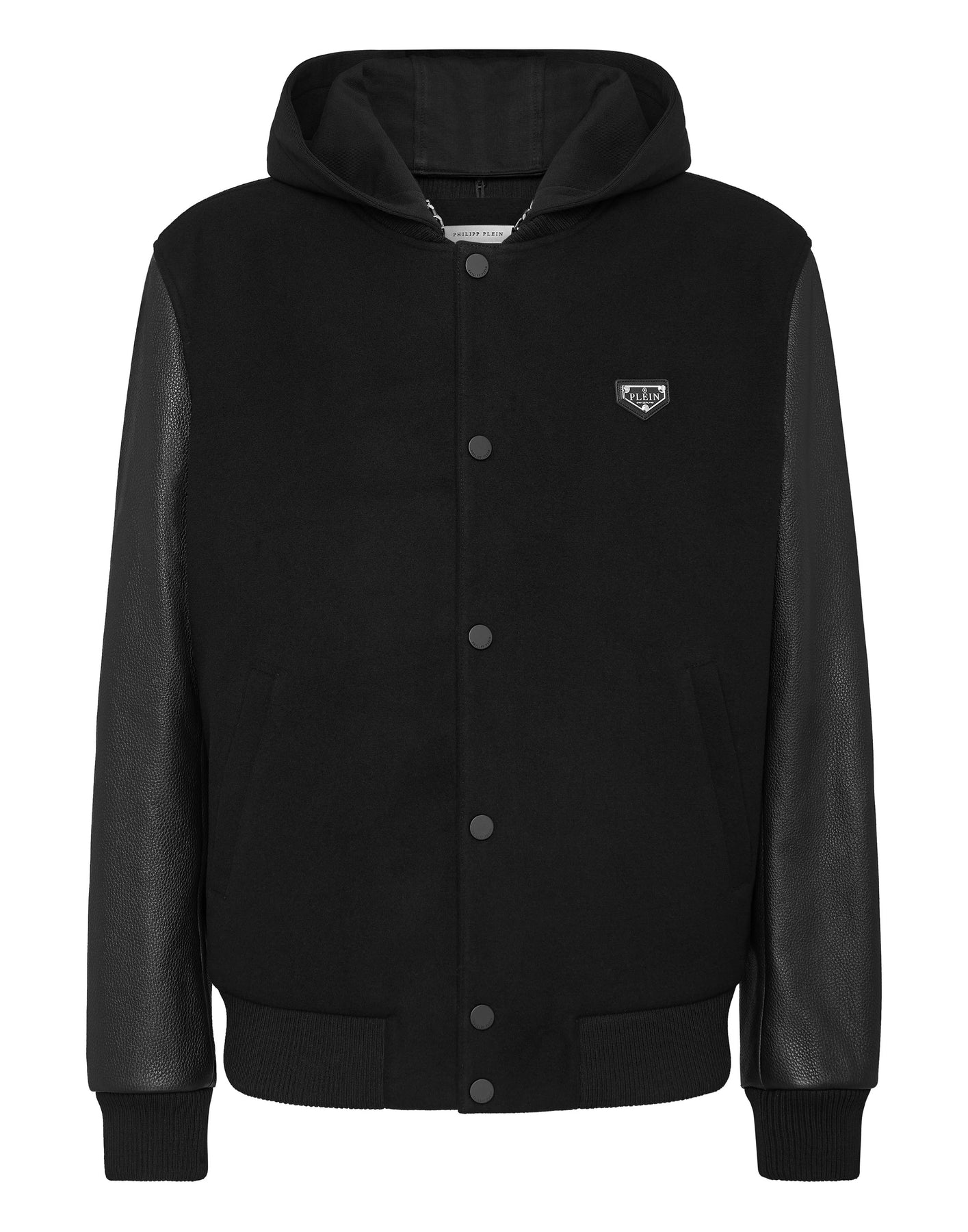Bomberjacke Leder Ärmel Iconic Plein