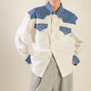 KEEP IT GOING gewebtes und Jeanshemd