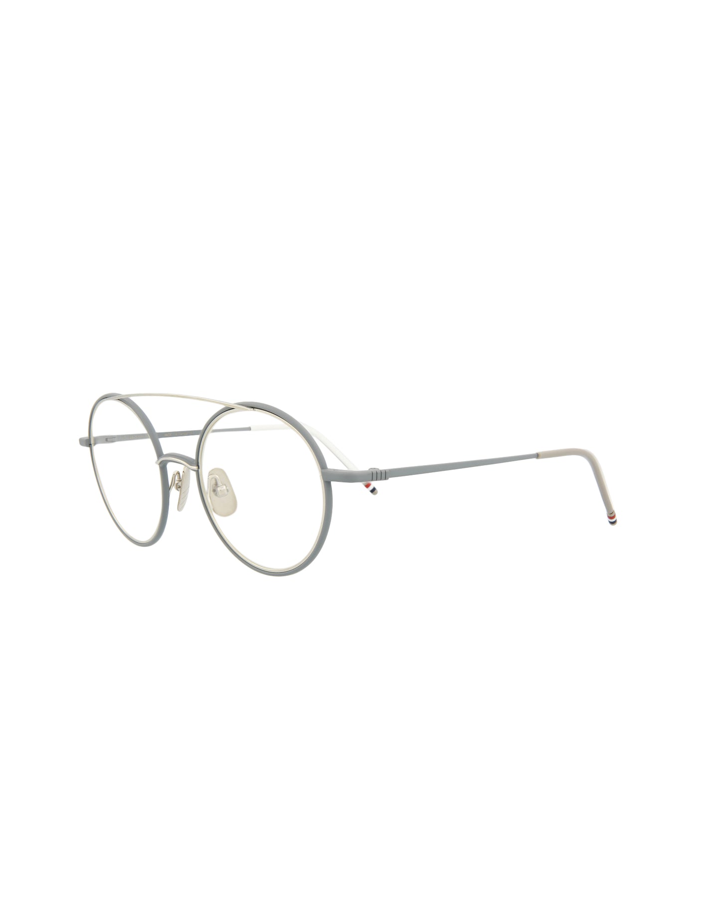 Thom Browne Unisex 50mm Matte Grau und Silber Optik