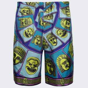 Twill Seidenmaske Druckshorts
