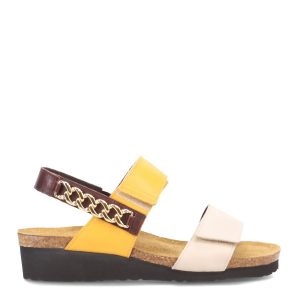 Damen Eliana Sandale in Elfenbein/Margold/braun 7748974379068