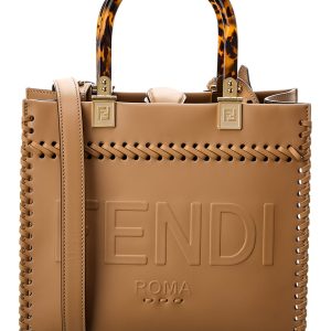 FENDI Sunshine Small Leder Tote 7165755621436