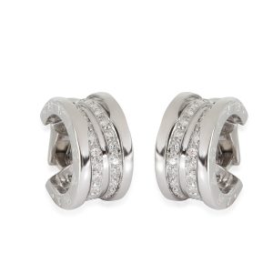 BVLGARI B zero1 Creole Ohrring aus 18 Karat Weißgold 1.08 CTW