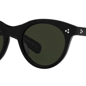 Oliver Peoples Damen 49mm schwarze Sonnenbrille