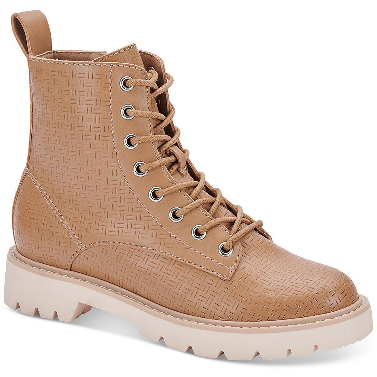 Piker perforierte runde Zehe Stiefeletten