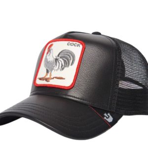 Goorin Bros Cock Will Prevail vegane Leder Trucker Hut 101-1231-blk