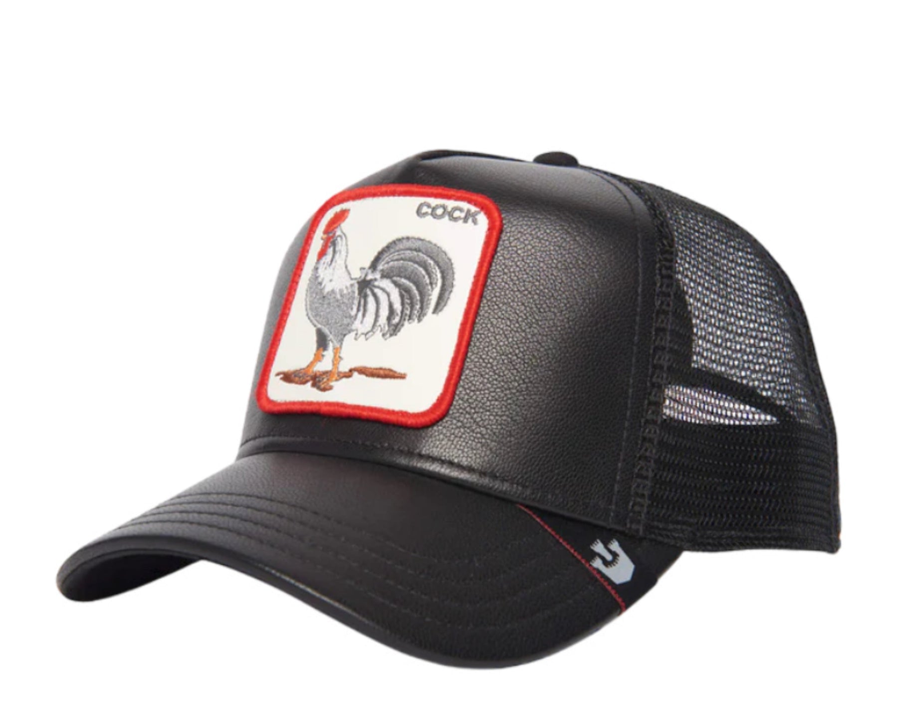 Goorin Bros Schwanz wird Vegan Leder Trucker Hut 101-1231-BLK