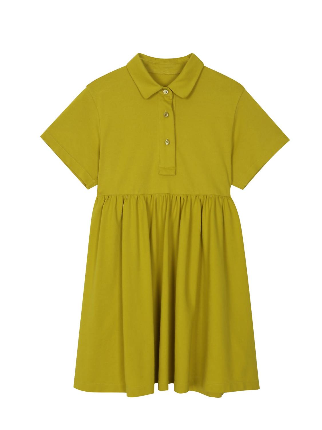 Kinder Polokleid in Limette