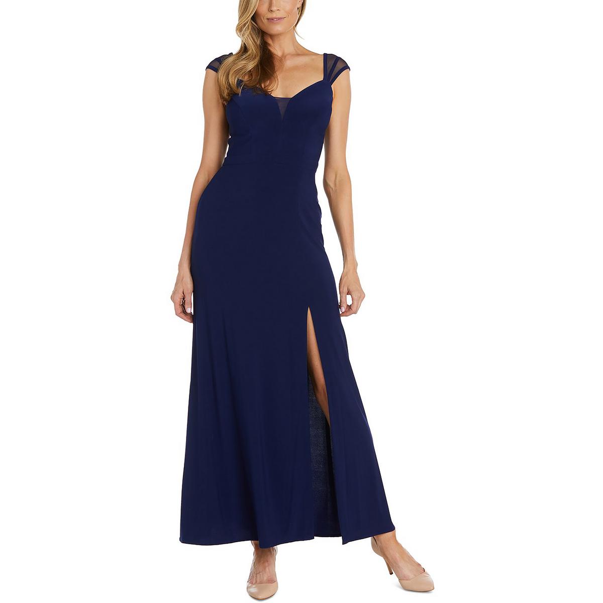 Mesh-Ärmel Langes Abendkleid