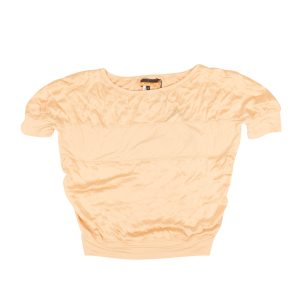 Davide Cenci T-Shirt aus Viskosemischung – Pfirsich