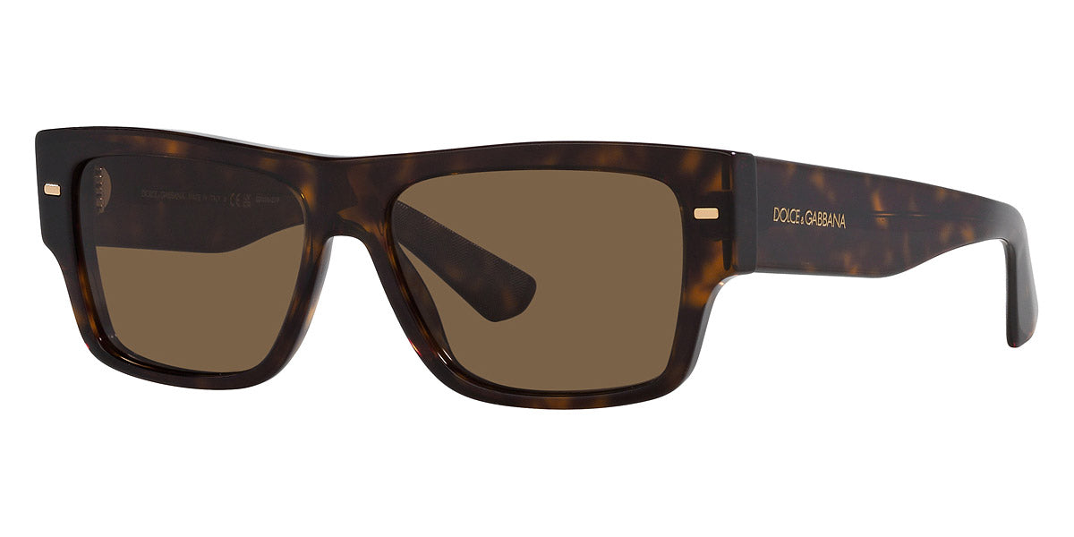 Dolce & Gabbana 55mm Havana Sonnenbrille für Herren