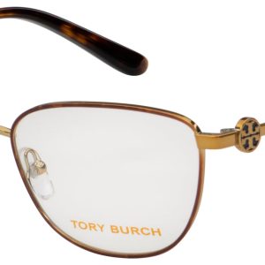 Tory Burch Unisex 52mm dunkle Schildkröte/Gold Optik