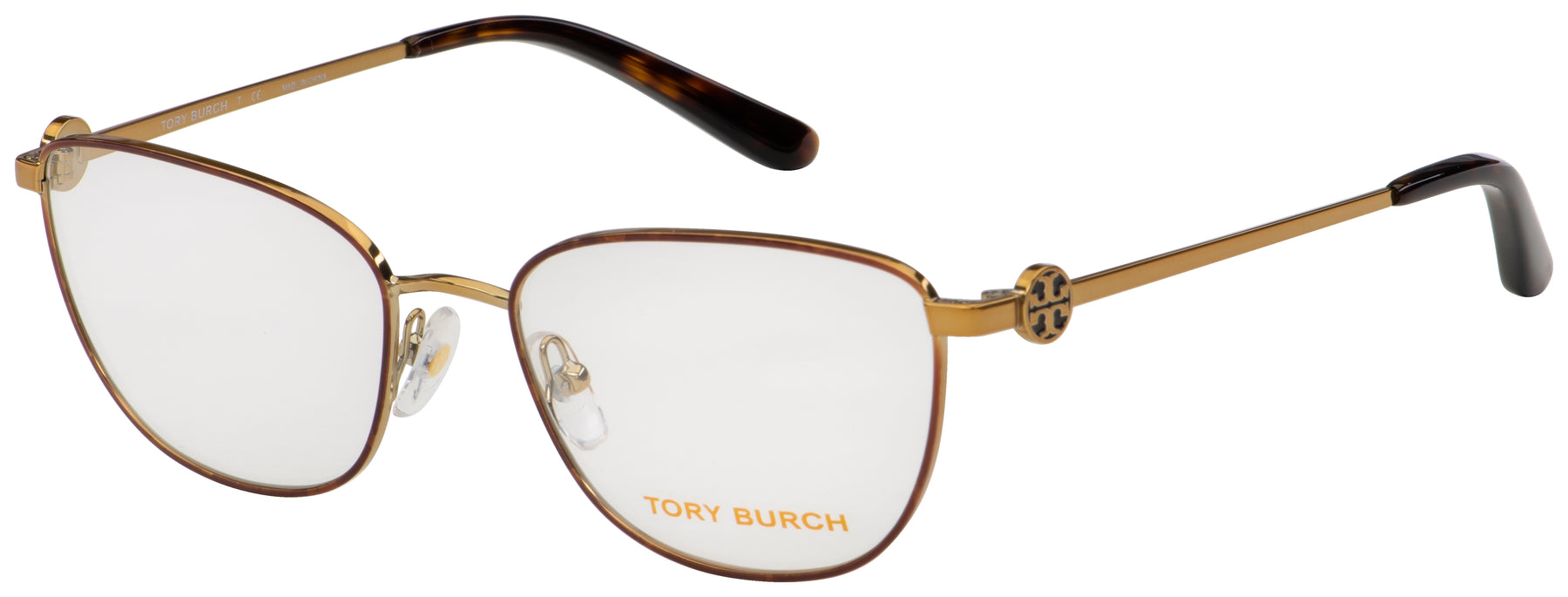 Tory Burch Unisex 52mm dunkle Schildkröte/Gold Optik