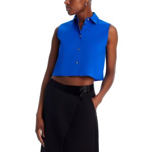 Crop Classic Cropped Collar mit Knopfleiste nach oben