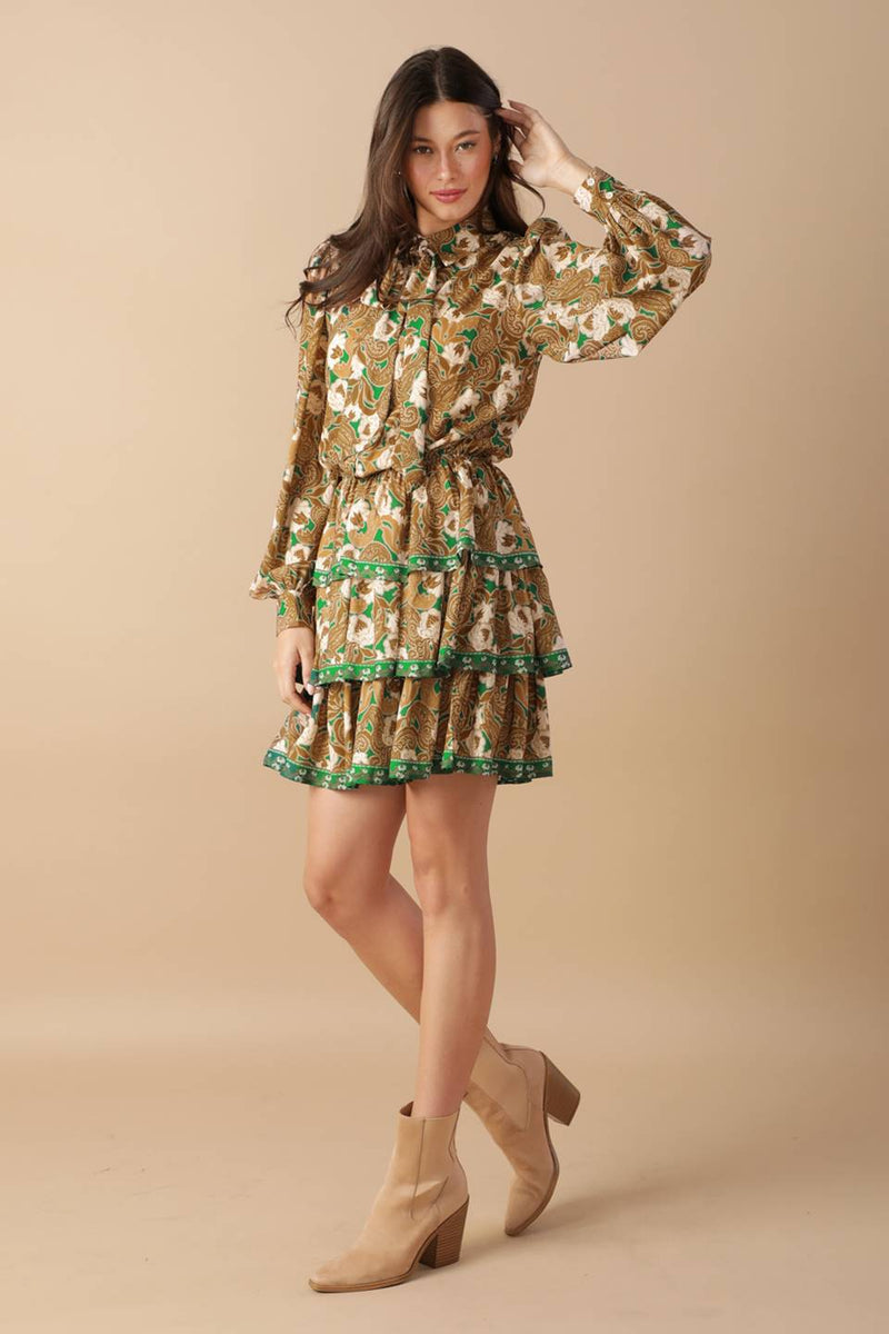 OPEN PATH gewebt MINI Kleid