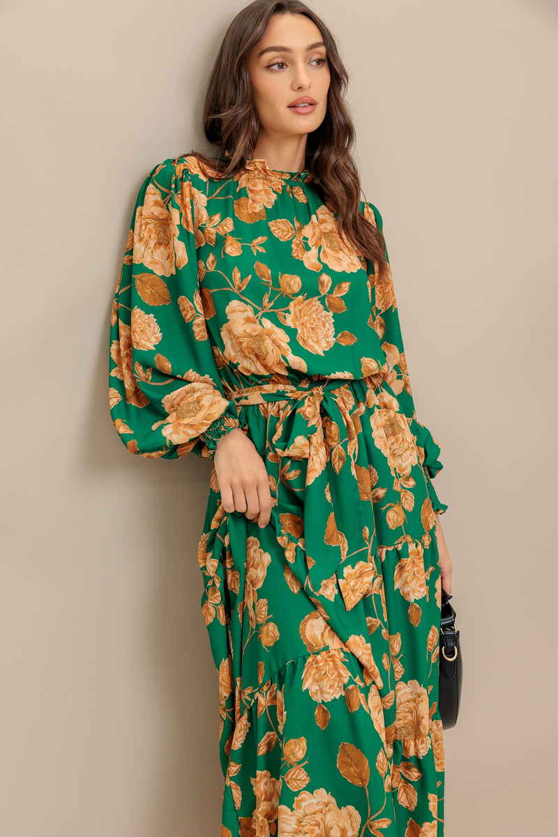 LIEBLINGE ÜBER DICH gewebt MIDI Kleid