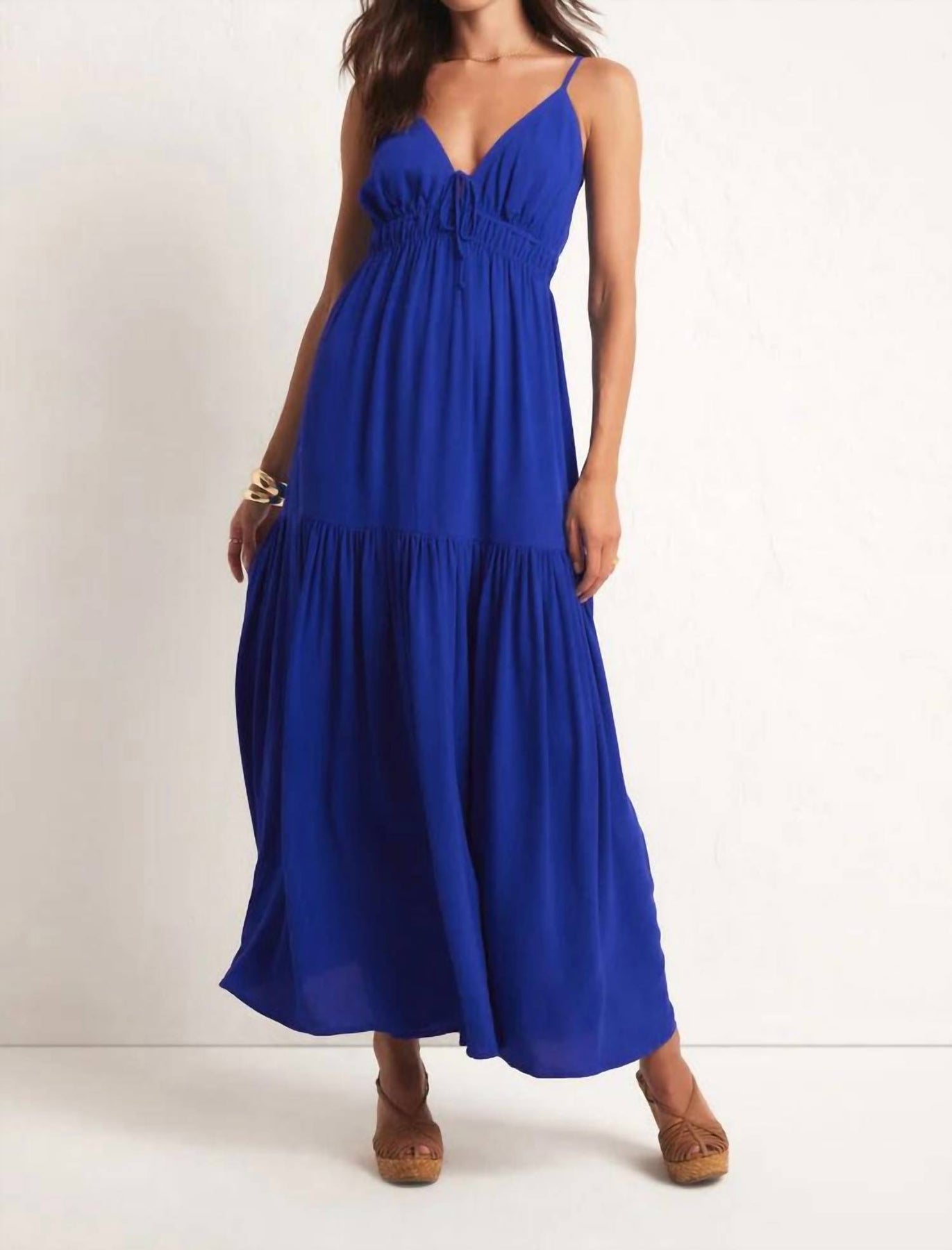 Lisbon Maxikleid im Palast Blau