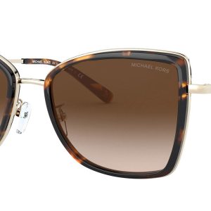 Michael Kors Damen 55mm schwarz und hellgold Sonnenbrille