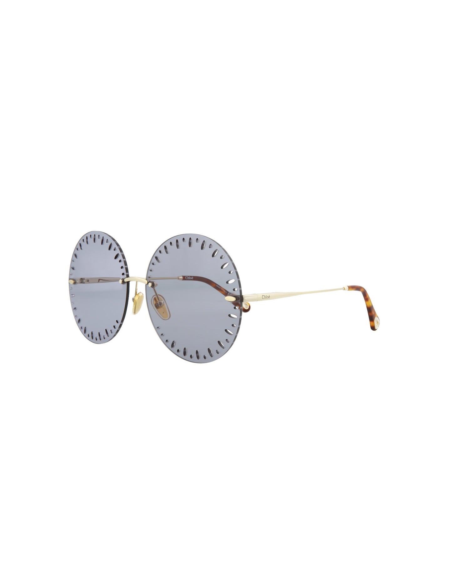 Chloe 63mm Gold Sonnenbrille für Damen